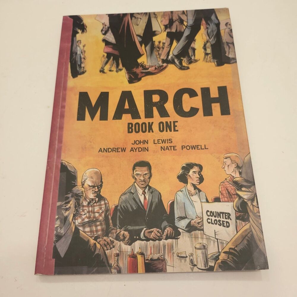 March Book One John Lewis 2013 Graphic Novel Civil Rights Memoir Top Shelf